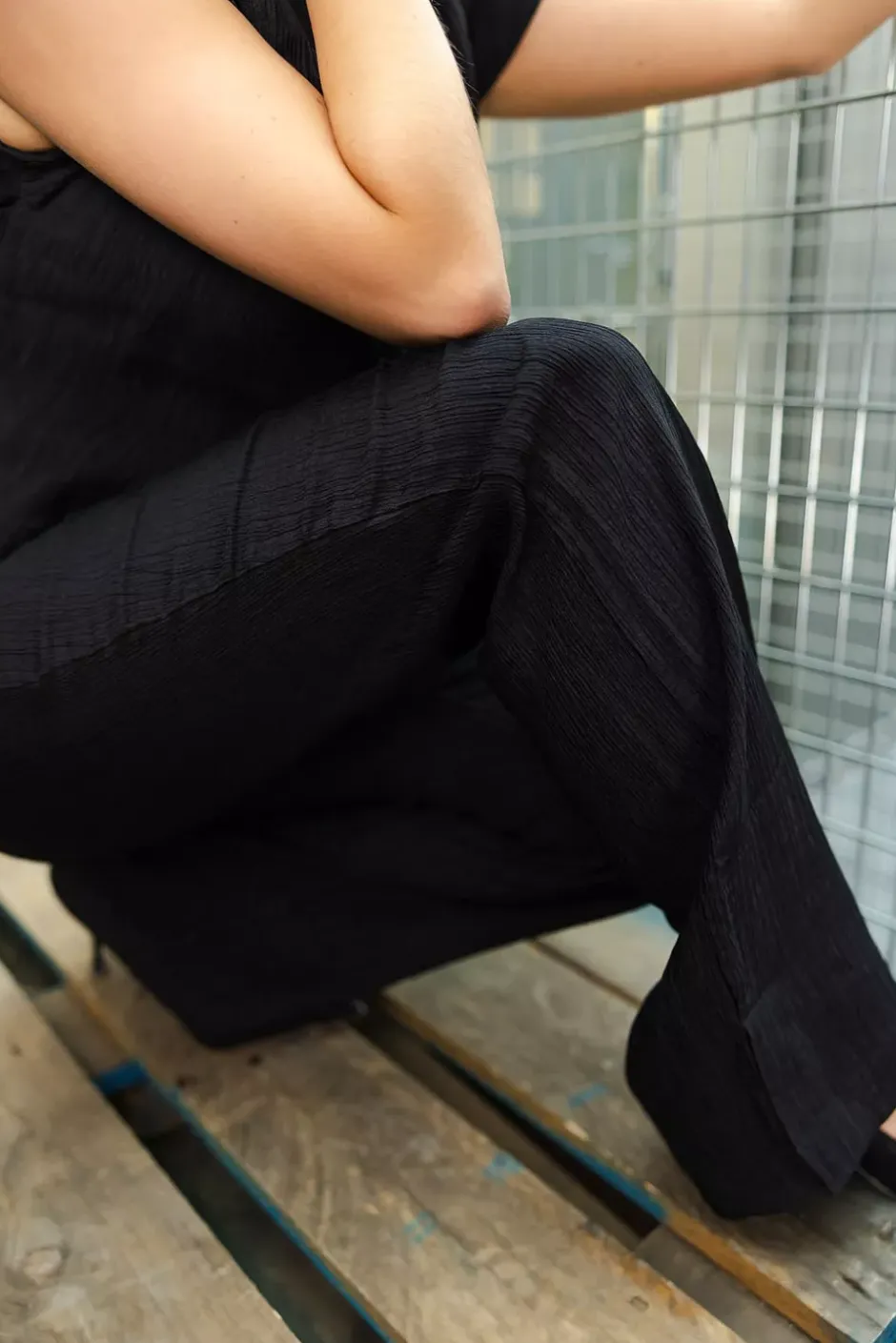 Aden Pant Black Crinkle^ANINE BING Best