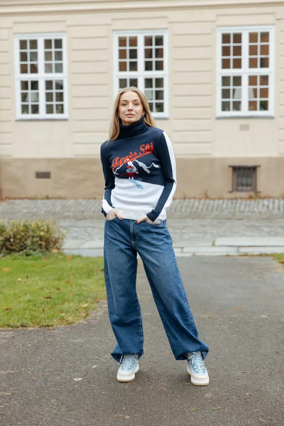 Afterski Sweater Navy Blue^WE NORWEGIANS Sale