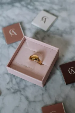 Agnete Large Ring Gold^ENAMEL COPENHAGEN Fashion