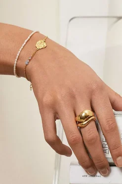 Agnete Large Ring Gold^ENAMEL COPENHAGEN Fashion