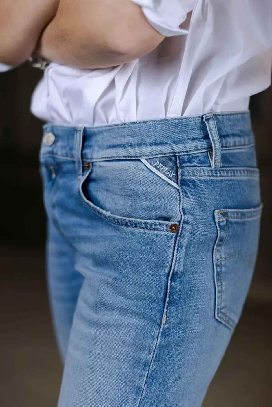 Akeme Pants Light Blue^REPLAY Best