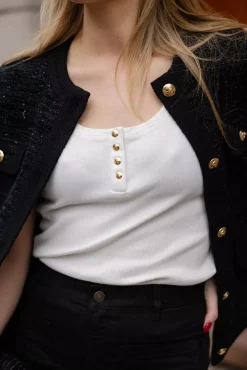 Alessia Tank Ivory^ANINE BING Hot