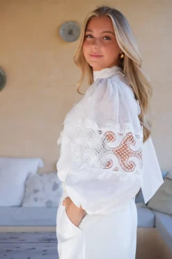 Alice Blouse White^HIIL STUDIO Clearance