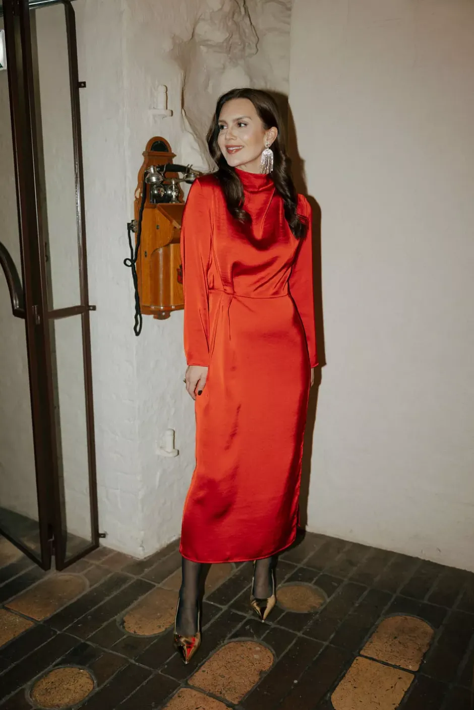Alora Dress Goji Berry^HIIL STUDIO Hot
