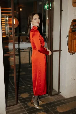 Alora Dress Goji Berry^HIIL STUDIO Hot