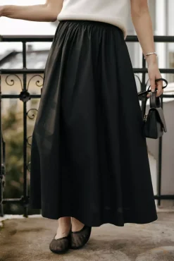 Amira Poplin Skirt Black^CHRISTIAN AKS New