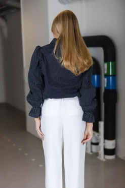 Angel Shirt Black With White Dots^HIIL STUDIO Clearance