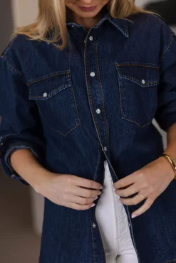 Angela Shirt Dark Blue Vintage^JEANERICA Outlet