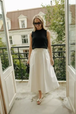 Anna Cotton Skirt White^CARMA Outlet