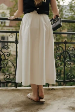 Anna Cotton Skirt White^CARMA Outlet