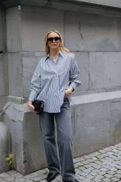 Asymmetric Shirt Black White^DAGMAR Best