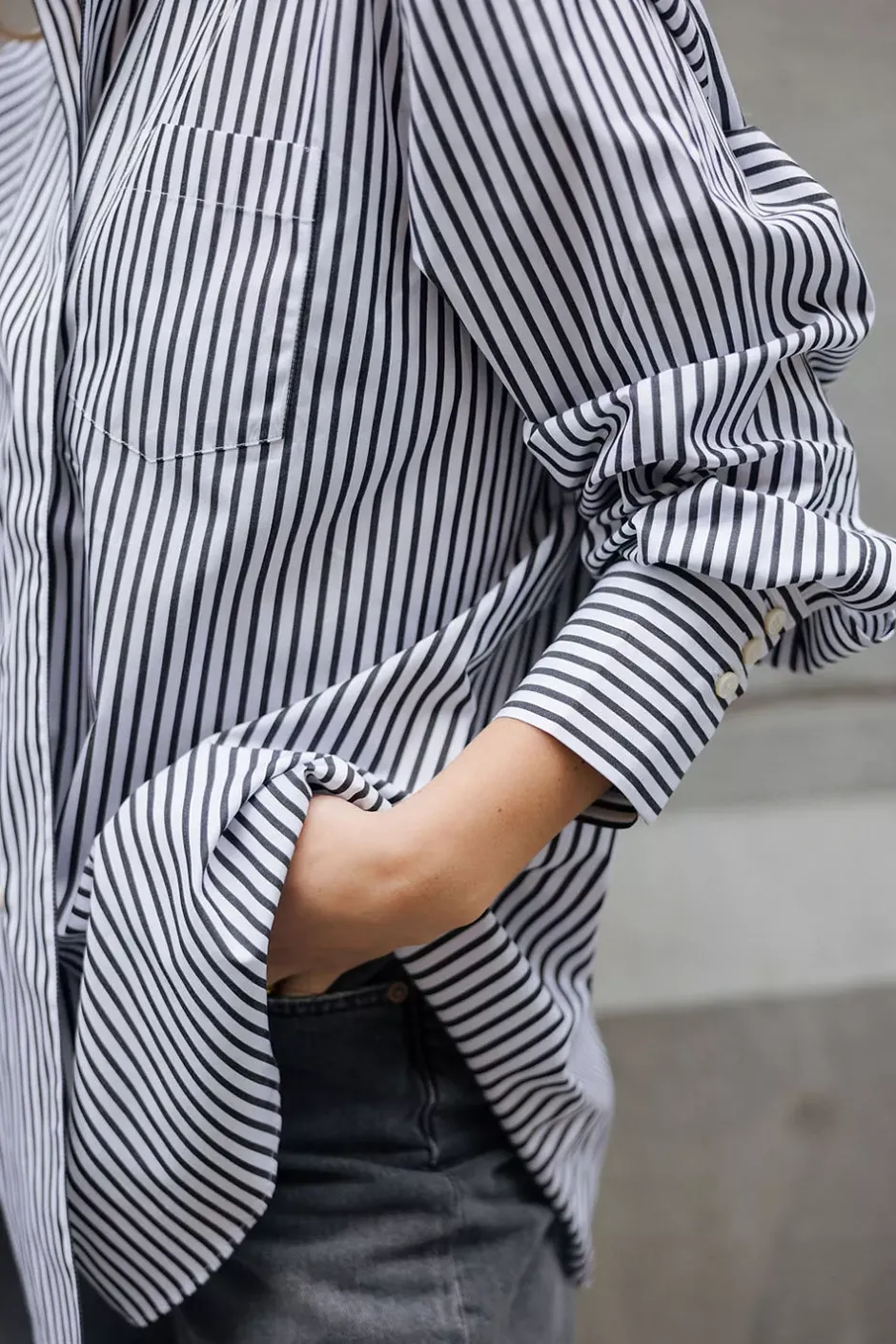 Asymmetric Shirt Black White^DAGMAR Best