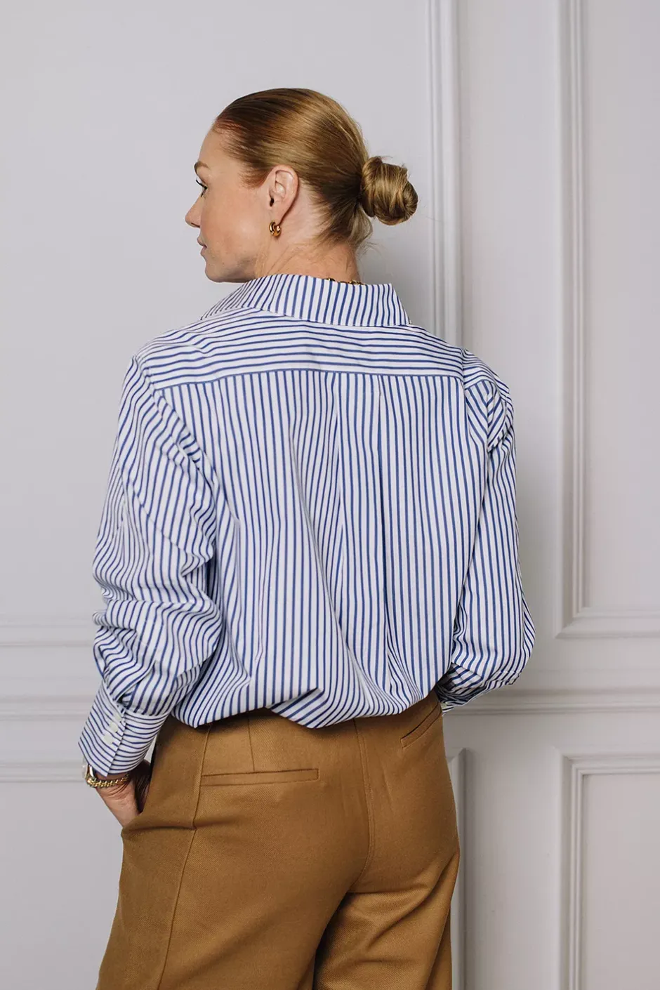 Asymmetric Shirt Deep Blue/White^DAGMAR Outlet