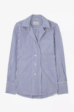 Asymmetric Shirt Deep Blue/White^DAGMAR Outlet
