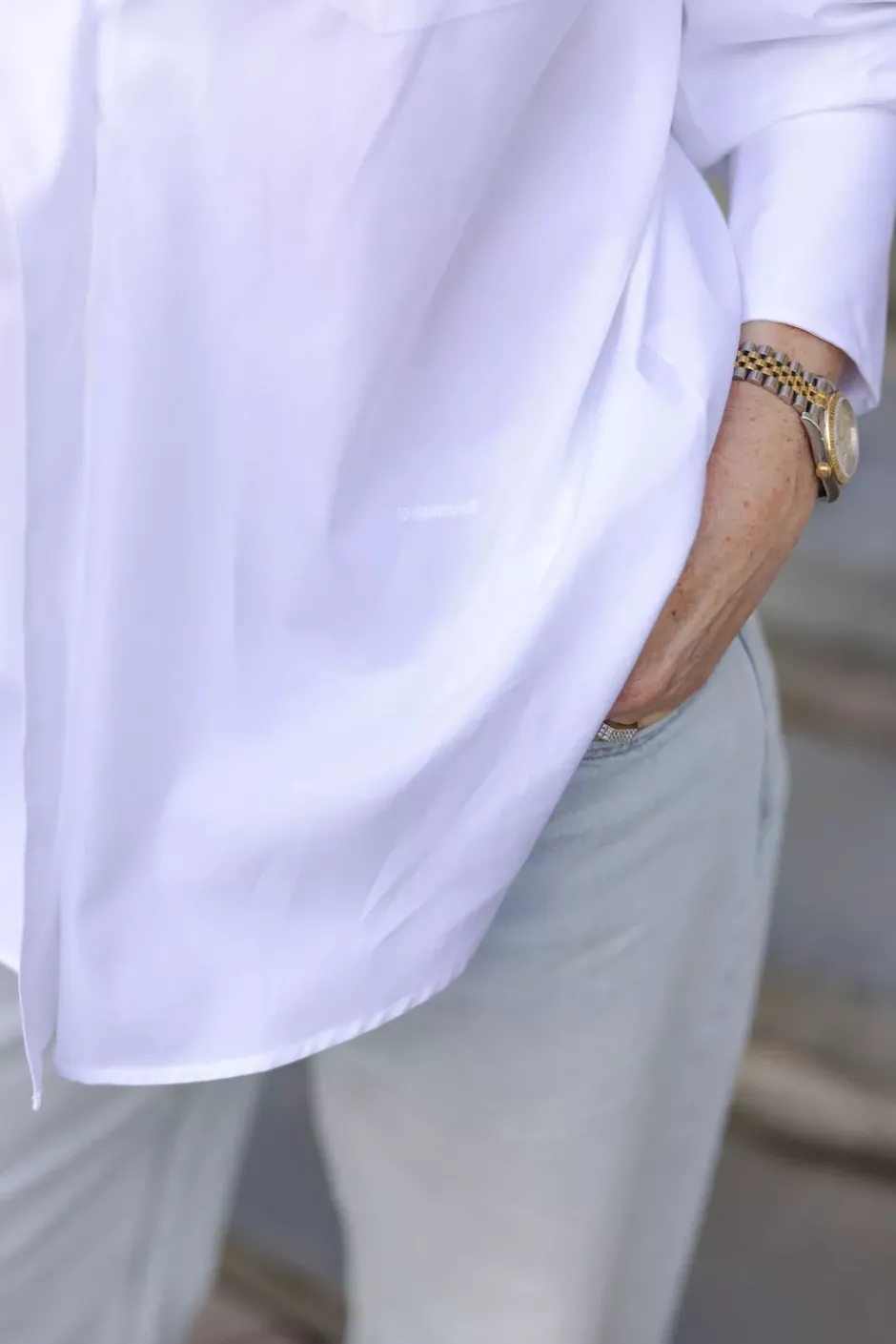 Asymmetric Shirt White^DAGMAR Sale