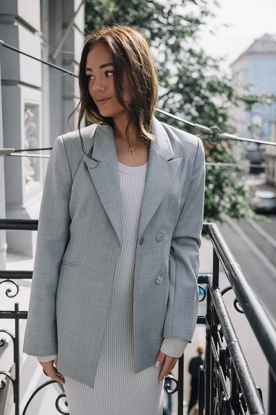 Averie Blazer Grey Melange^TWISTu0026TANGO Clearance
