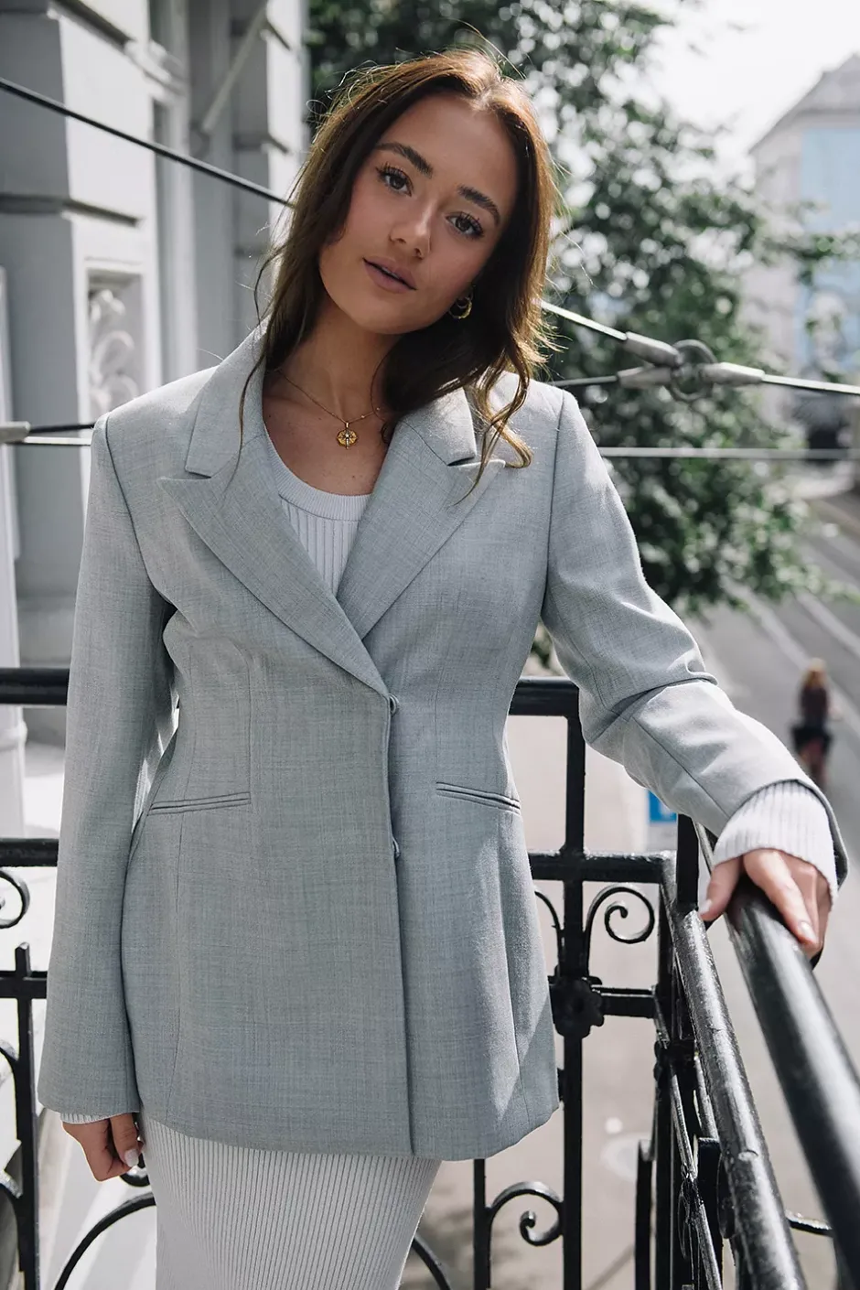Averie Blazer Grey Melange^TWISTu0026TANGO Clearance