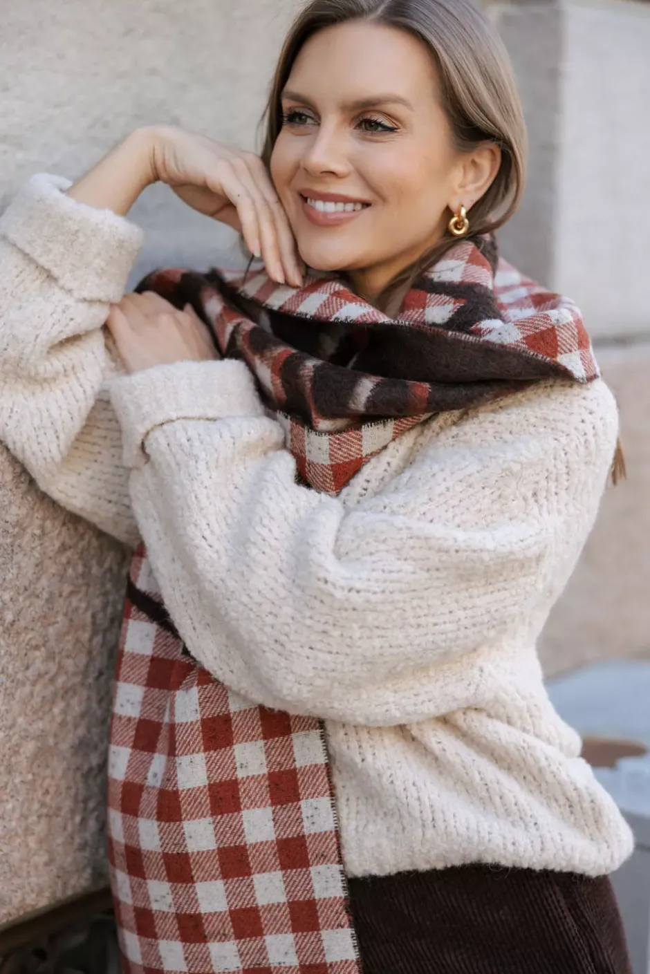 Bambino S Scarf Brown Mix^HOLZWEILER Online