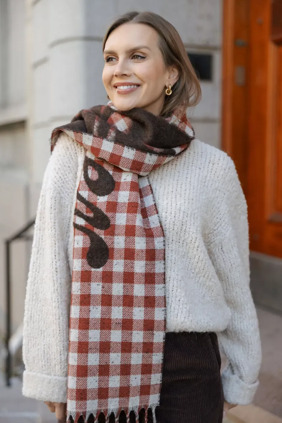 Bambino S Scarf Brown Mix^HOLZWEILER Online