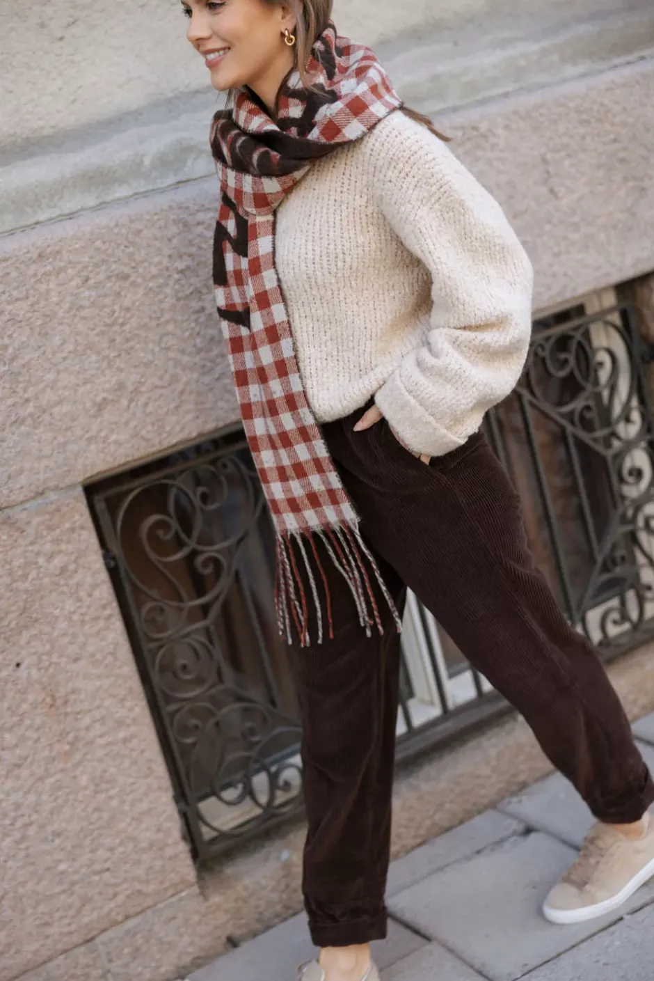 Bambino S Scarf Brown Mix^HOLZWEILER Online