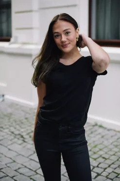 Bamboo T-shirt Black^THE PRODUCT New
