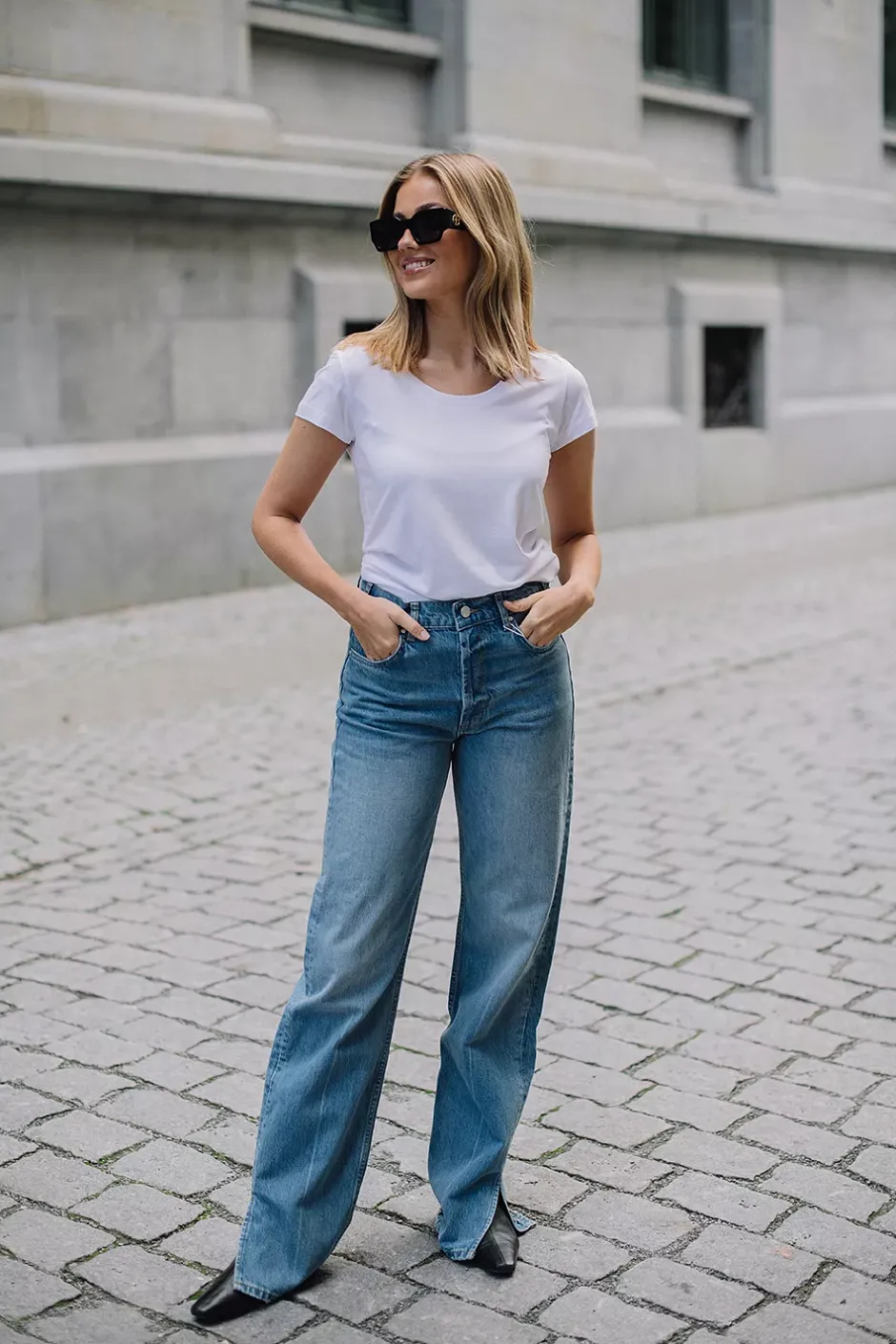 Bamboo T-shirt White^THE PRODUCT Discount