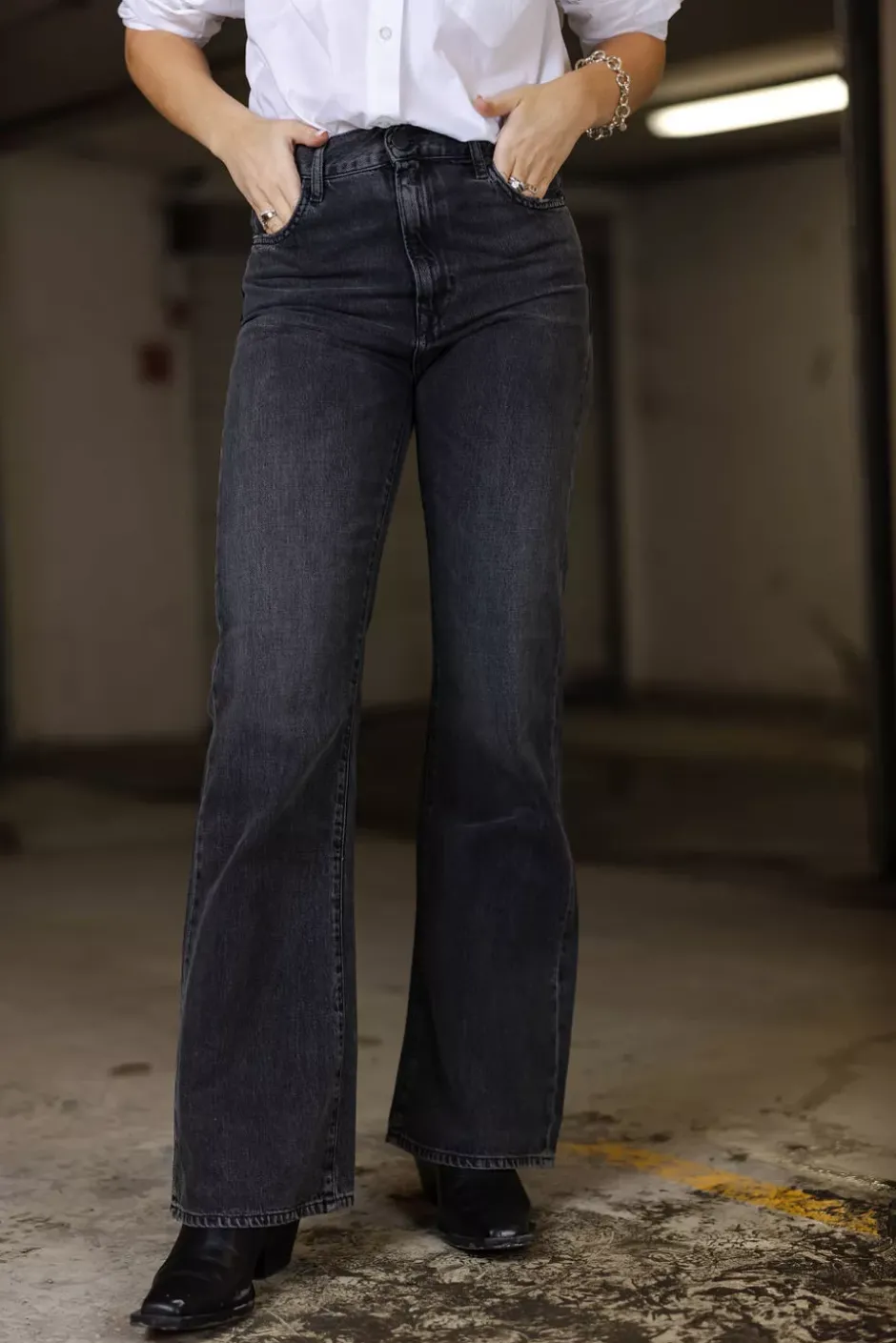 Becka Pants Black Delave^REPLAY Best