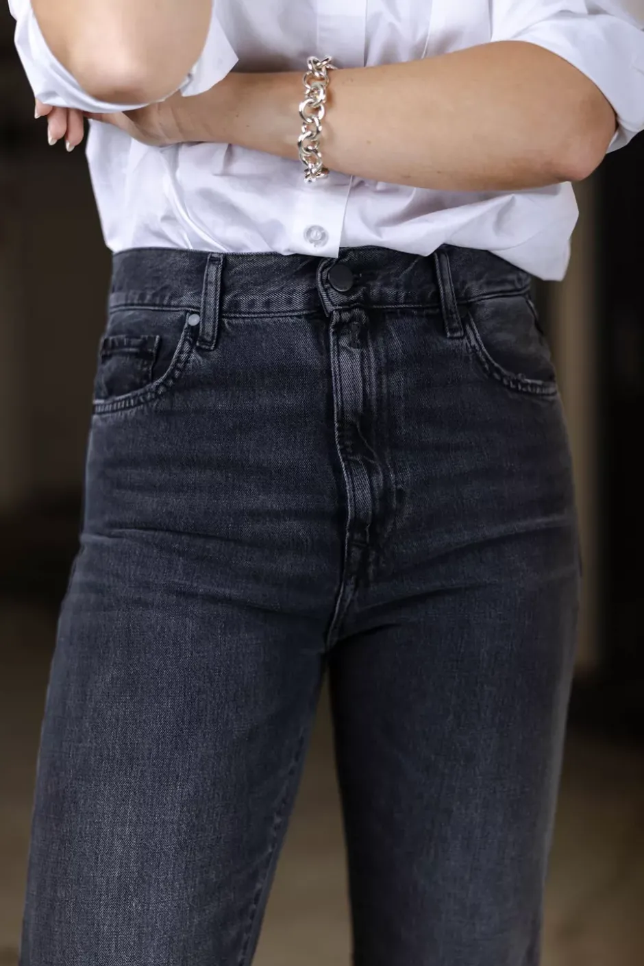Becka Pants Black Delave^REPLAY Best