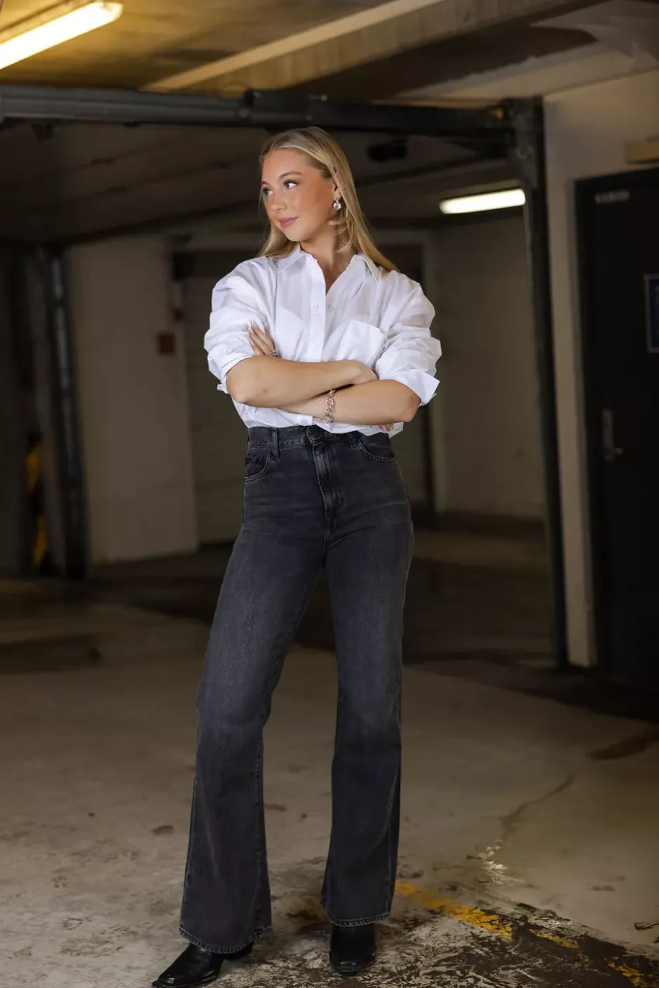 Becka Pants Black Delave^REPLAY Best