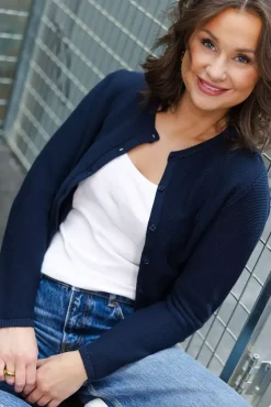 Bella Hightwist Cardigan Dk Navy^ARNIE SAYS Hot