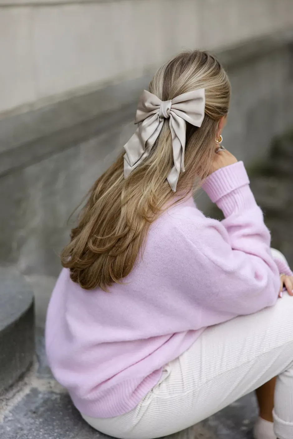 Bella Satin Bow Beige^TWISTu0026TANGO Sale