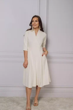 Bertine Dress Creme^HIIL STUDIO Clearance
