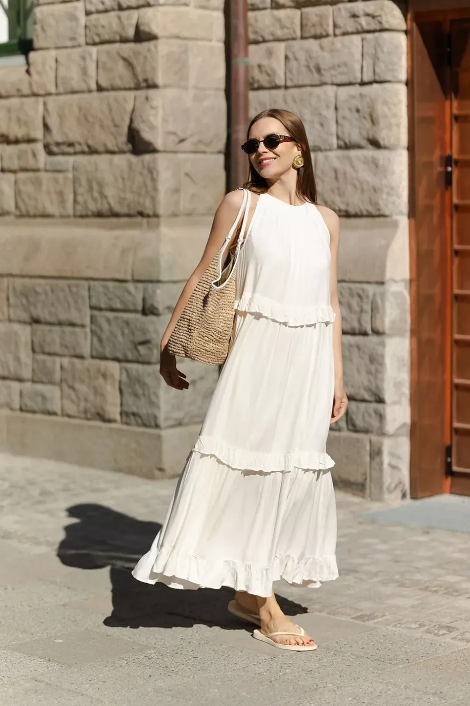 Bianca Long Dress Creme^NECTAR Discount