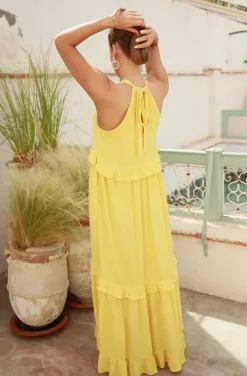 Bianca Long Dress Lemon^NECTAR Outlet