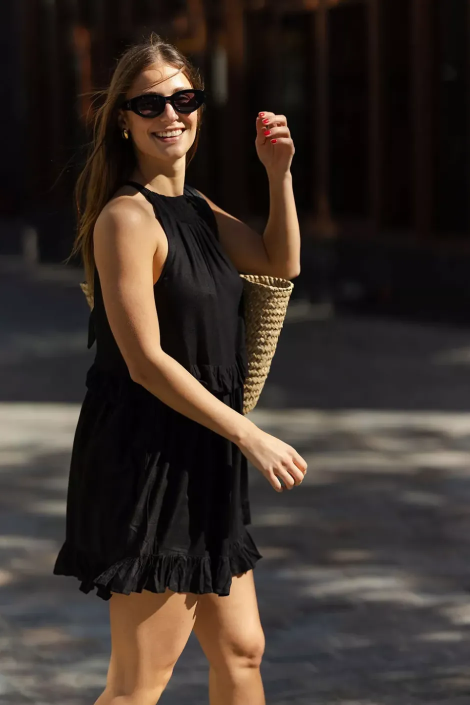 Bianca Short Dress Black^NECTAR Outlet
