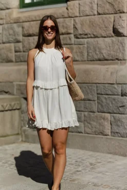 Bianca Short Dress Creme^NECTAR Fashion