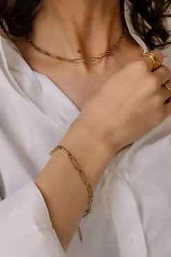 Big Link Bracelet Gold^HIIL STUDIO JEWELRY Outlet