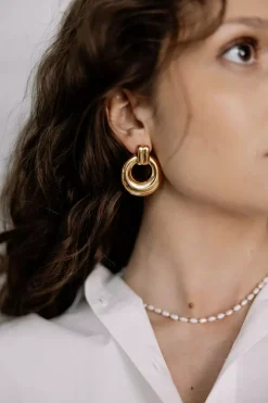 Big Ring Earrings Gold^HIIL STUDIO JEWELRY Sale