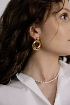 Big Ring Earrings Gold^HIIL STUDIO JEWELRY Sale