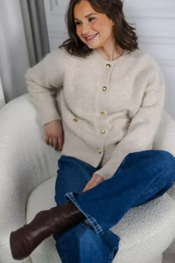 Bobbie Cardigan Light Oat^ANINE BING Online