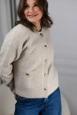Bobbie Cardigan Light Oat^ANINE BING Online