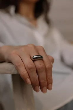 Bold Ring Silver^HIIL STUDIO JEWELRY Clearance