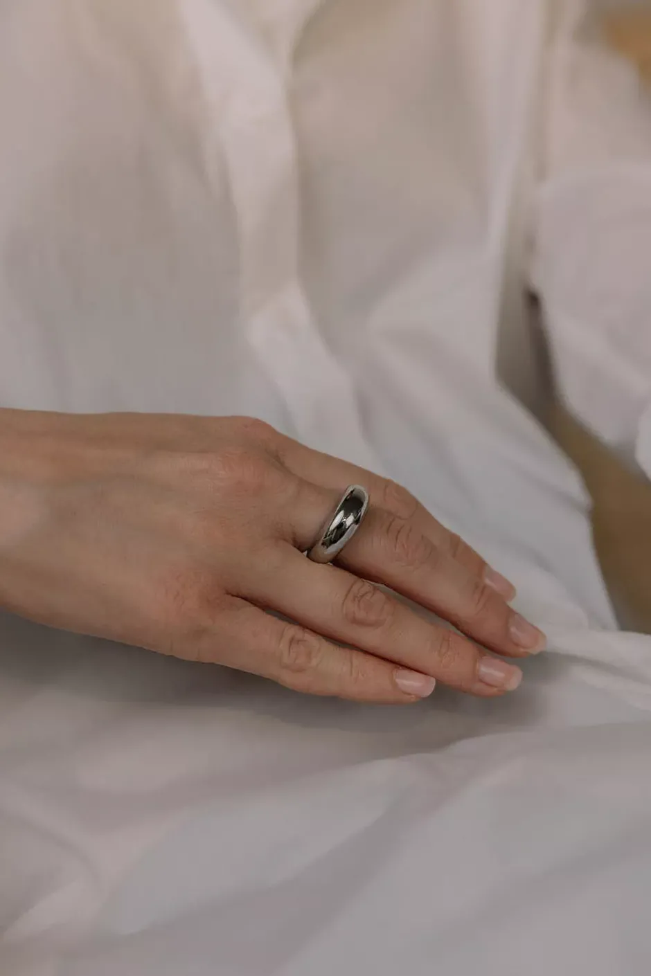 Bold Ring Silver^HIIL STUDIO JEWELRY Clearance
