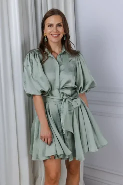 Bon Weekend Dress Soft Pistachio^CONFETTIBIRD New
