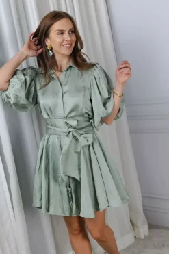 Bon Weekend Dress Soft Pistachio^CONFETTIBIRD New