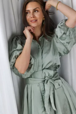 Bon Weekend Dress Soft Pistachio^CONFETTIBIRD New