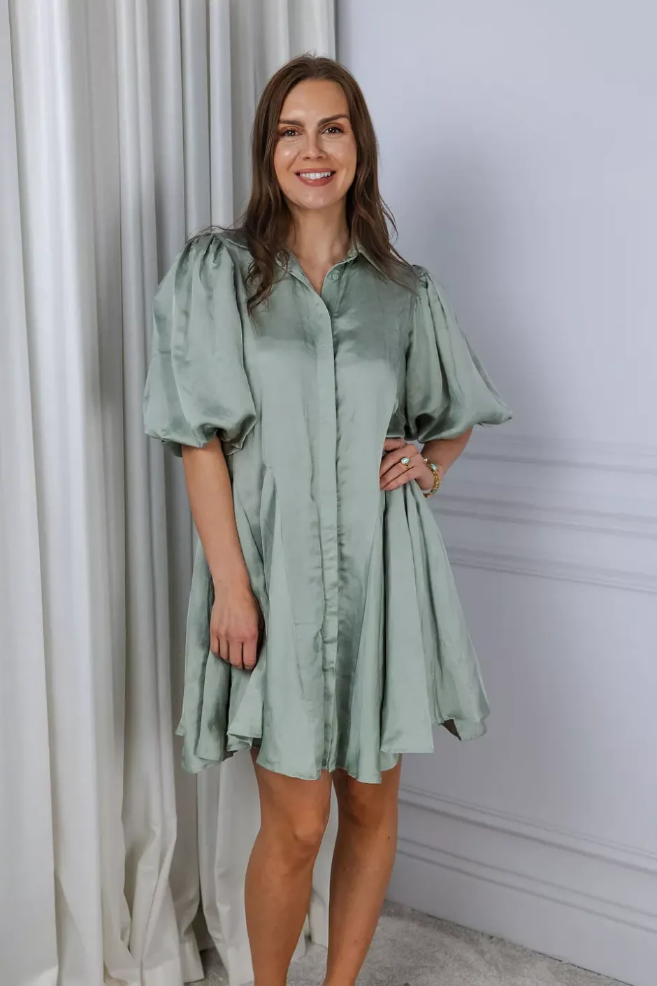Bon Weekend Dress Soft Pistachio^CONFETTIBIRD New
