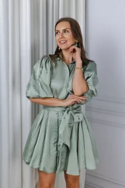 Bon Weekend Dress Soft Pistachio^CONFETTIBIRD New