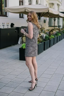 Boucle Embellished Mini Dress Black^SELF-PORTRAIT Hot