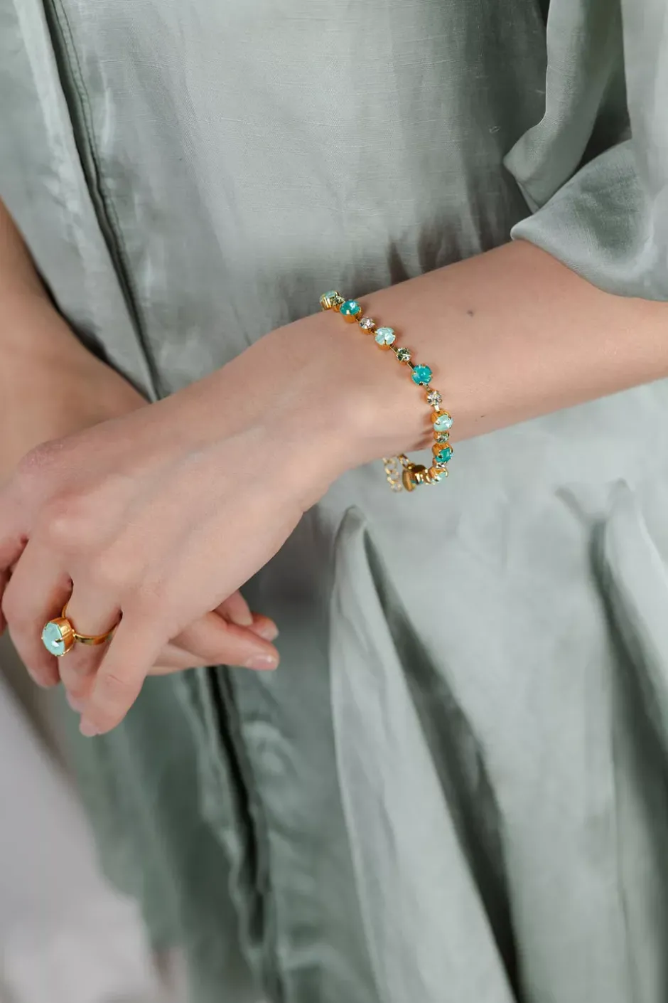 Calanthe Bracelet Gold Laguna Combo^CAROLINE SVEDBOM Sale